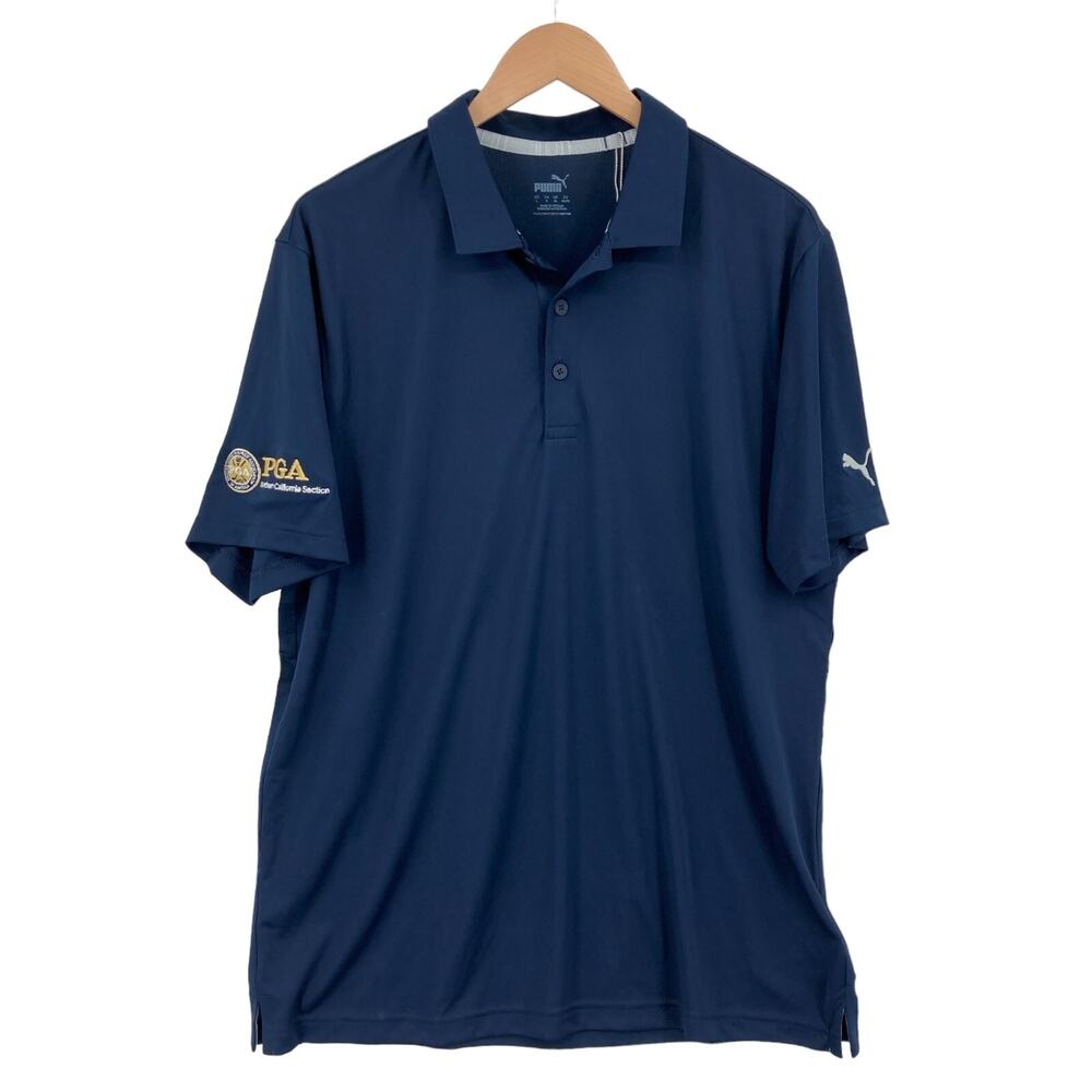 Golf Shirt Mens Large Navy Polo Golf Performance PGA Northern California Section